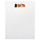 Liège Waving Flags Trio (German) Letterhead Design
