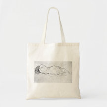 Liegende, back figure by Gustav Klimt Bags