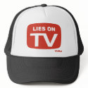 LIES ON TV hats
