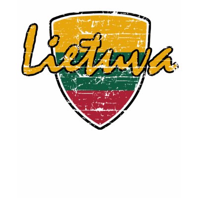 Lietuva Flag T Shirt by kongdesigns