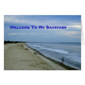 Life Along The Beach card