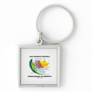 Life Always Travels From Rough To Smooth keychain