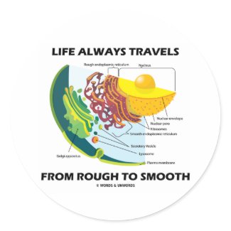 Life Always Travels From Rough To Smooth sticker