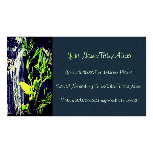 Life and Death Business Card Template