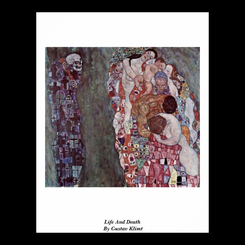 Life And Death By Gustav Klimt Print