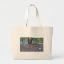 Life at the ranch tote bag