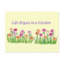 LIFE BEGAN IN A GARDEN postcard