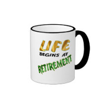 Life Begins At Retirement Mug