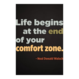 Life begins at the end (Large Template Editable) print