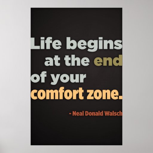 Life begins at the end (Large Template Editable) Print