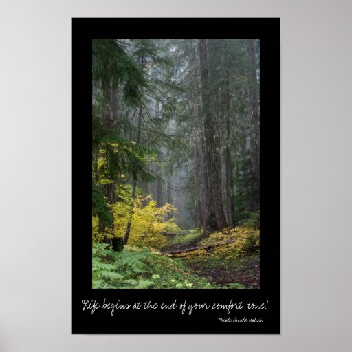 Life Begins at the End of your Comfort Zone Print