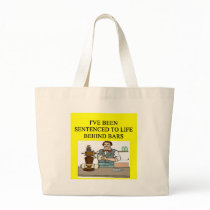 life behind bars drinking beer joke bag