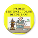 life behind bars drinking beer joke refrigerator magnets