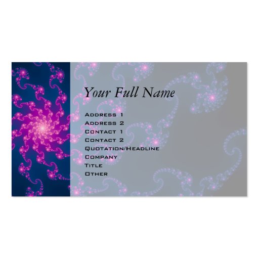 Life Flower Fractal Art Business Card