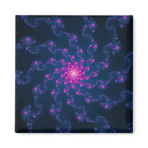 Life Flower Fractal Art Magnets