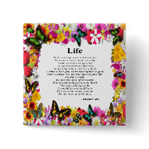 Life - Flower Garden Frame buttons