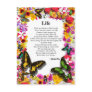 Life - Flower Garden Postcard