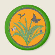 Life Flowers Magnet by templegreen Life Flowers Magnet