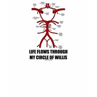 Life Flows Through My Circle Of Willis (Health) shirt