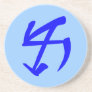 Life Glyph Coaster in Kamakawi - blue