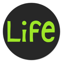 Life green Sticker