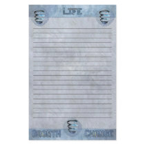 Life Growth Change Cosmic Spiral Lined Customized Stationery
