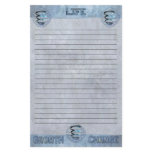 Life Growth Change Cosmic Spiral Lined stationery