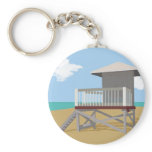 Life Guard Shack Key Chain
