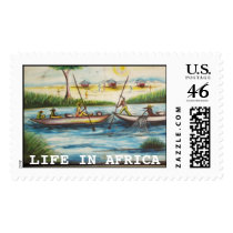 LIFE IN AFRICA postage