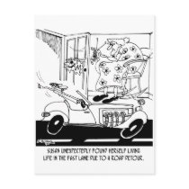 Life In The Fast Lane Post Cards