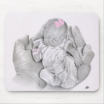 Life in your Hands Baby Mousepad mousepads