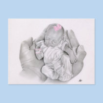 Life in your hands Baby Postcard postcards