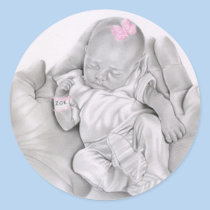 Life in your hands Baby Sticker stickers