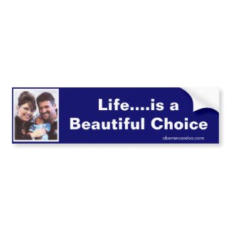Life...is a Beautiful Choice Bumper Sticker bumpersticker