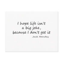 Life is a Big Joke quote postcards