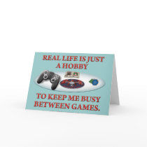 Life is a Hobby Between Games cards by thefrozenduck Life is a Hobby Between Games cards