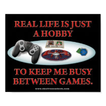 Life is a Hobby Between Games posters