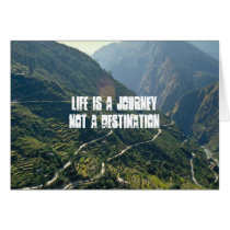 Life is a journey not a destination cards