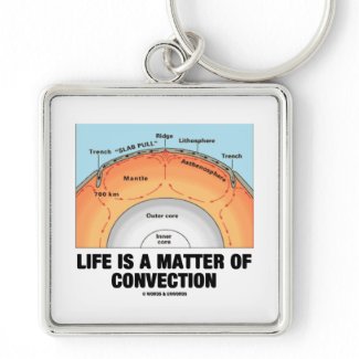 Life Is A Matter Of Convection (Earth Science) keychain