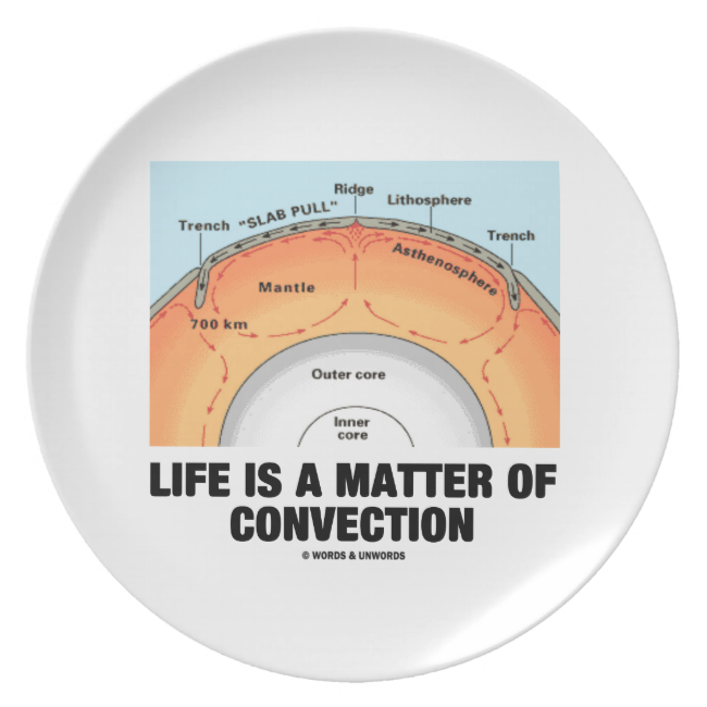 Life Is A Matter Of Convection (Earth Science) Party Plates