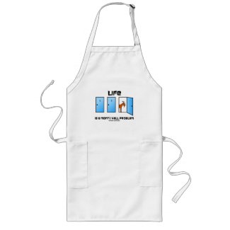 Life Is A Monty Hall Problem (Three Doors) apron