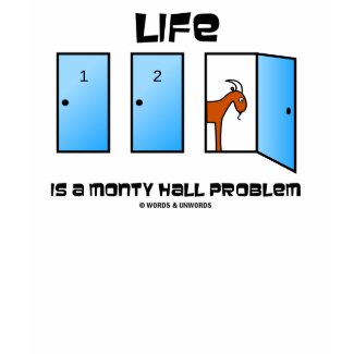 Life Is A Monty Hall Problem (Three Doors) shirt