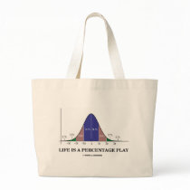 Life Is A Percentage Play (Statistics Humor) Bag