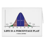 Life Is A Percentage Play (Statistics Humor) Card