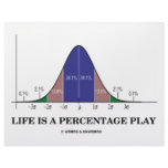 Life Is A Percentage Play (Statistics Humor) Letterhead Template