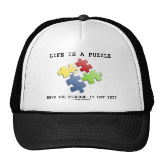 Life Is A Puzzle Have You Figured It Out Yet? Hat