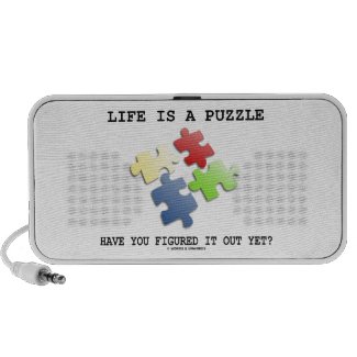 Life Is A Puzzle Have You Figured It Out Yet? Notebook Speaker