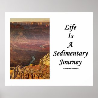 Life Is A Sedimentary Journey (Grand Canyon) Poster