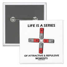 Life Is A Series Of Attractive & Repulsive Moments Pin