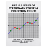 Life Is A Series Of Stationary Pts Inflection Pts Custom Flyer